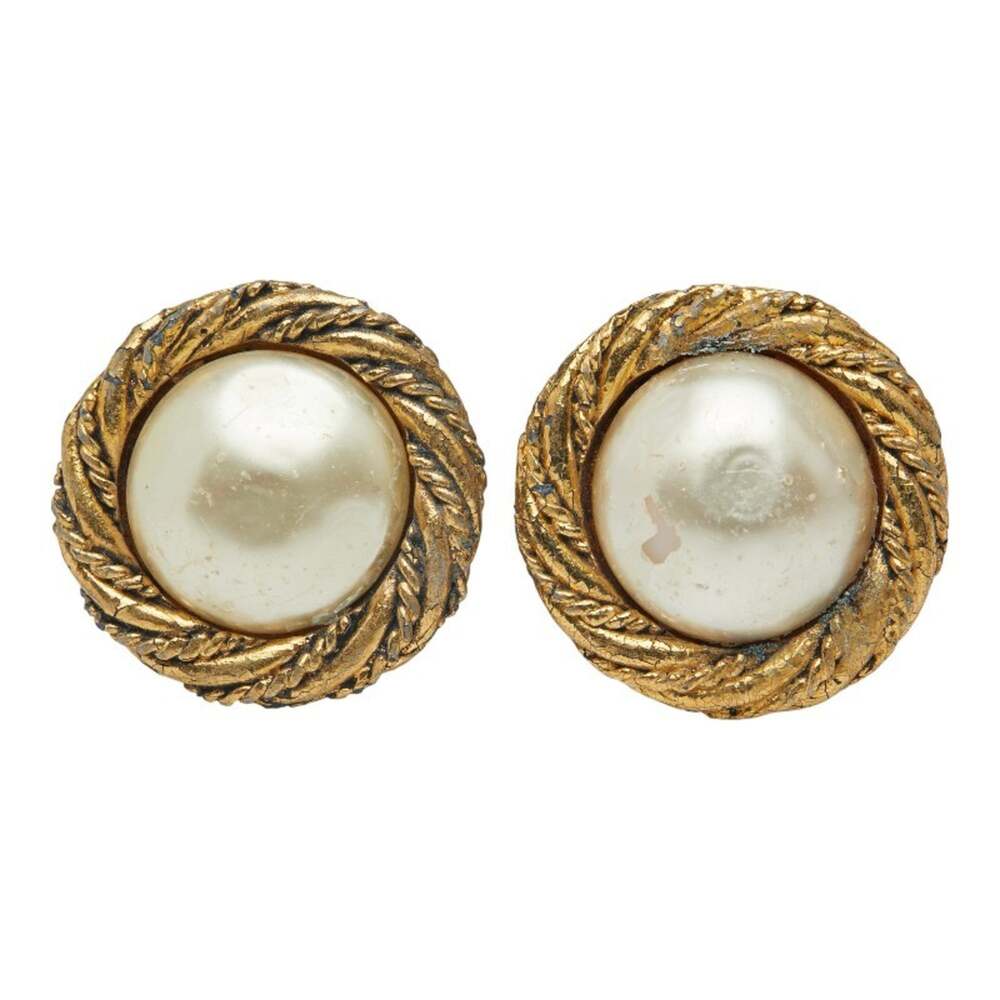 Chanel Clip-On Earrings Pearl #207074C47B - Picture 2 of 5